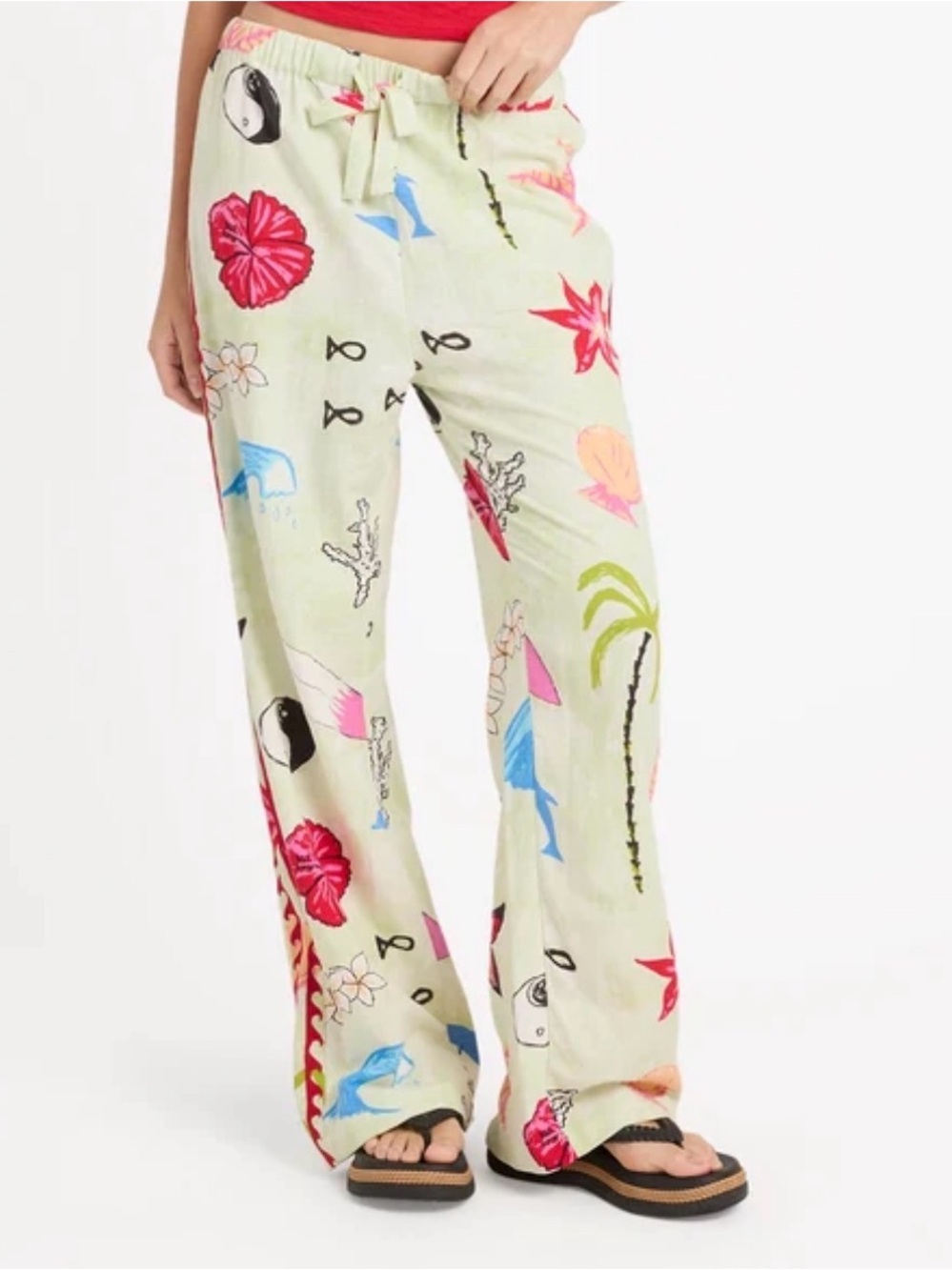Billabong Lottie Hall Woven Elastic Waist Pants